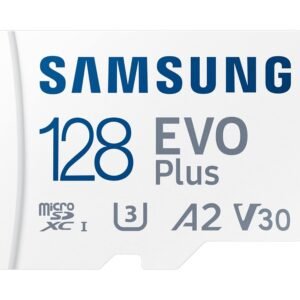 Samsung EVO Plus 128GB Micro SDXC w/SD Adaptor, Up-to 160MB/s, Memory Card