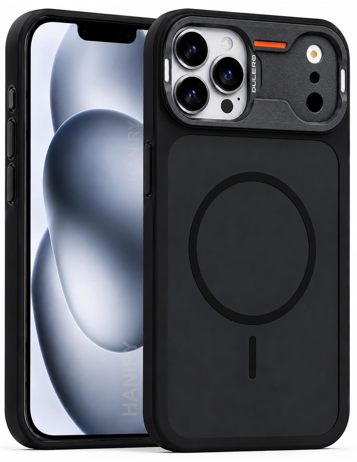Black matte MagSafe phone case for 16 Pro Max