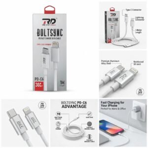 RD Lightning Cable 2.4 A 1200 m RD001 PDC6 C TO IPHONE CABLE