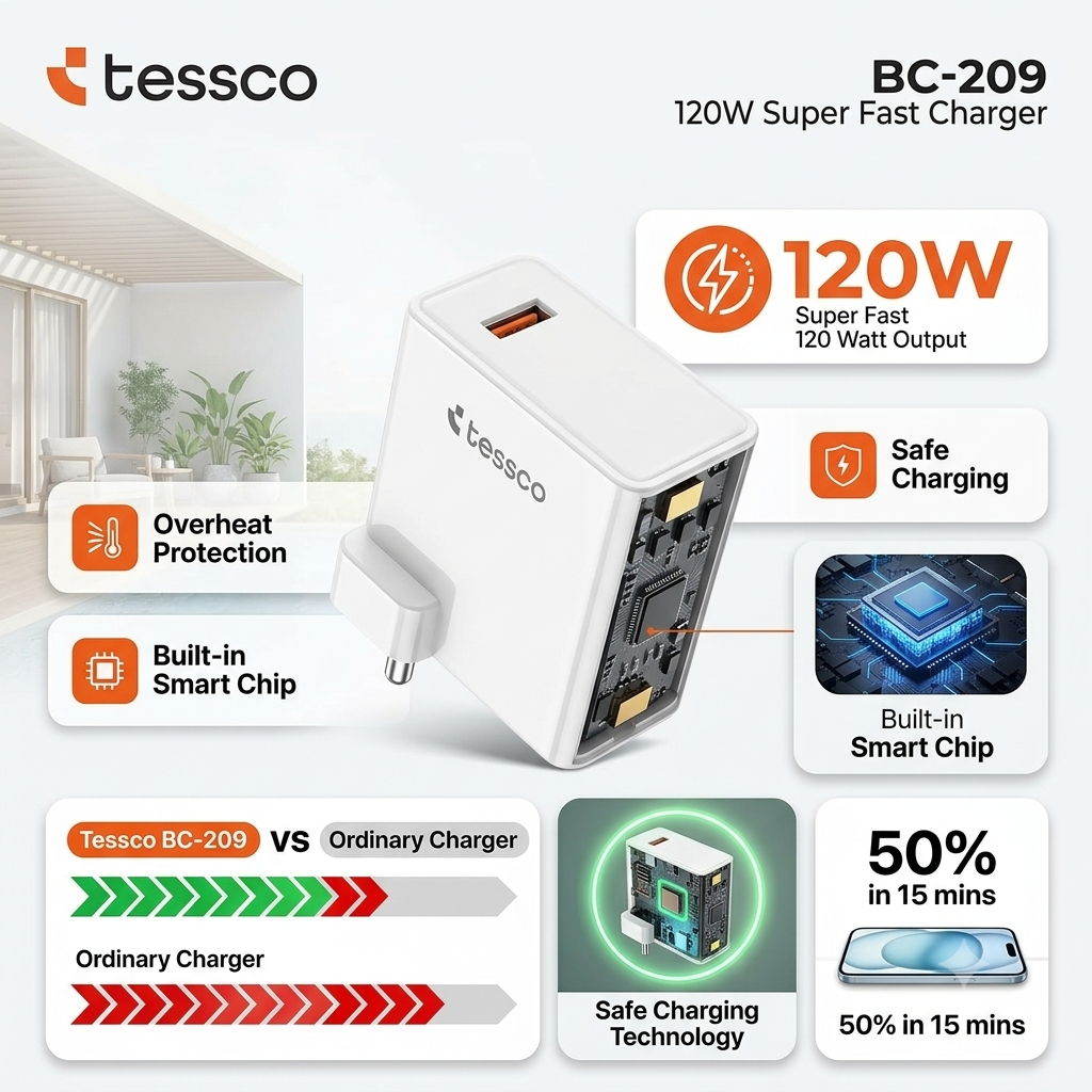 Tessco BC-209 120W USB Fast Charger - Image 2