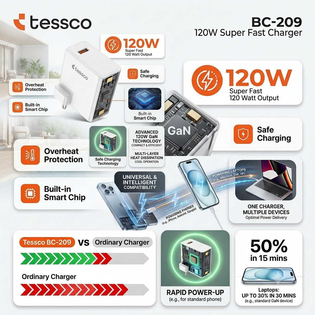 Tessco BC-209 120W USB Fast Charger - Image 3