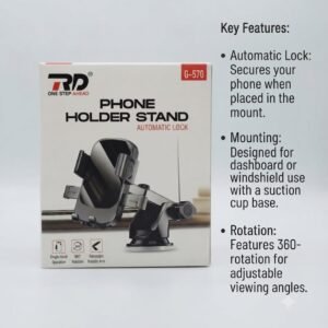 RD G-570 Automatic Lock Phone Holder Stand for cars
