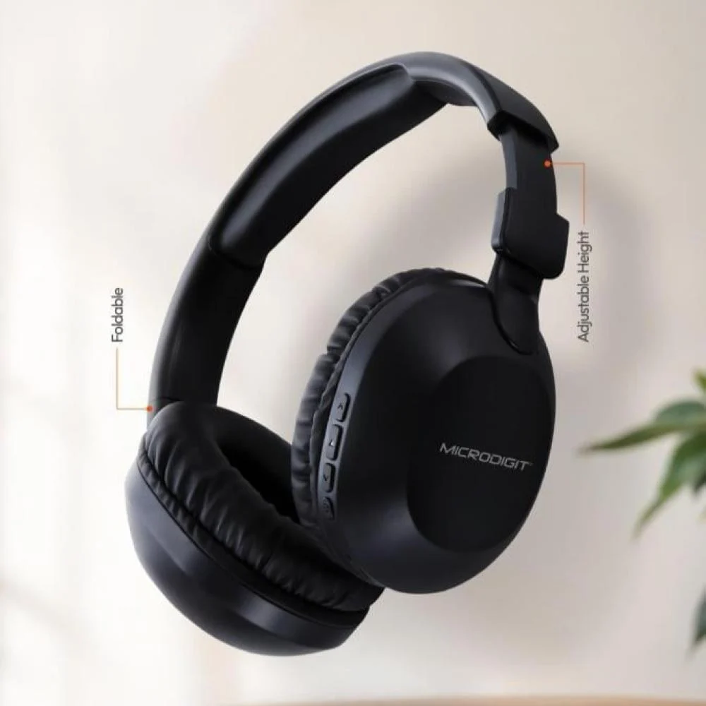 MicroDigit MS650WH Wireless BT 5.4 Headphone - Image 2