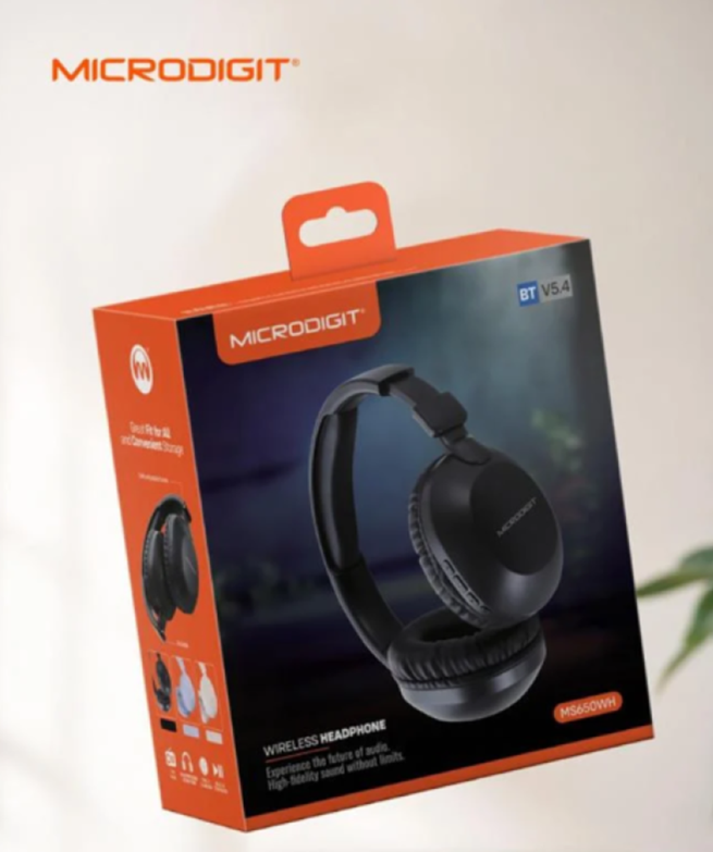 MicroDigit MS650WH Wireless BT 5.4 Headphone