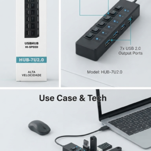 USB Splitter Multi Port USB 2.0 HUB