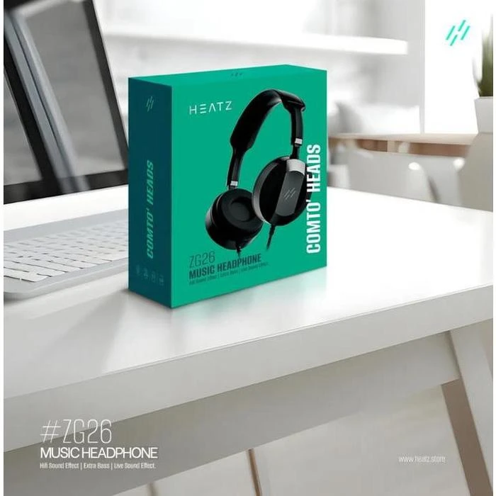 Heatz ZG26 Headphones Extra Bass Sound Effect - Image 2